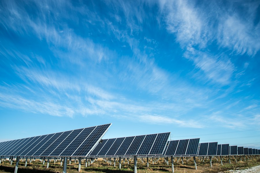 Imagem ilustrativa de projeto fotovoltaico